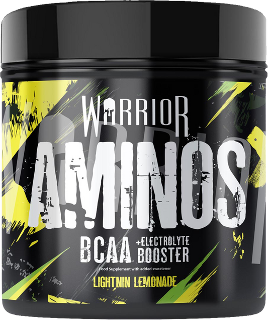 Warrior Aminos BCAA Powder - 360g (30 Srvs) - Lightnin' Lemonade