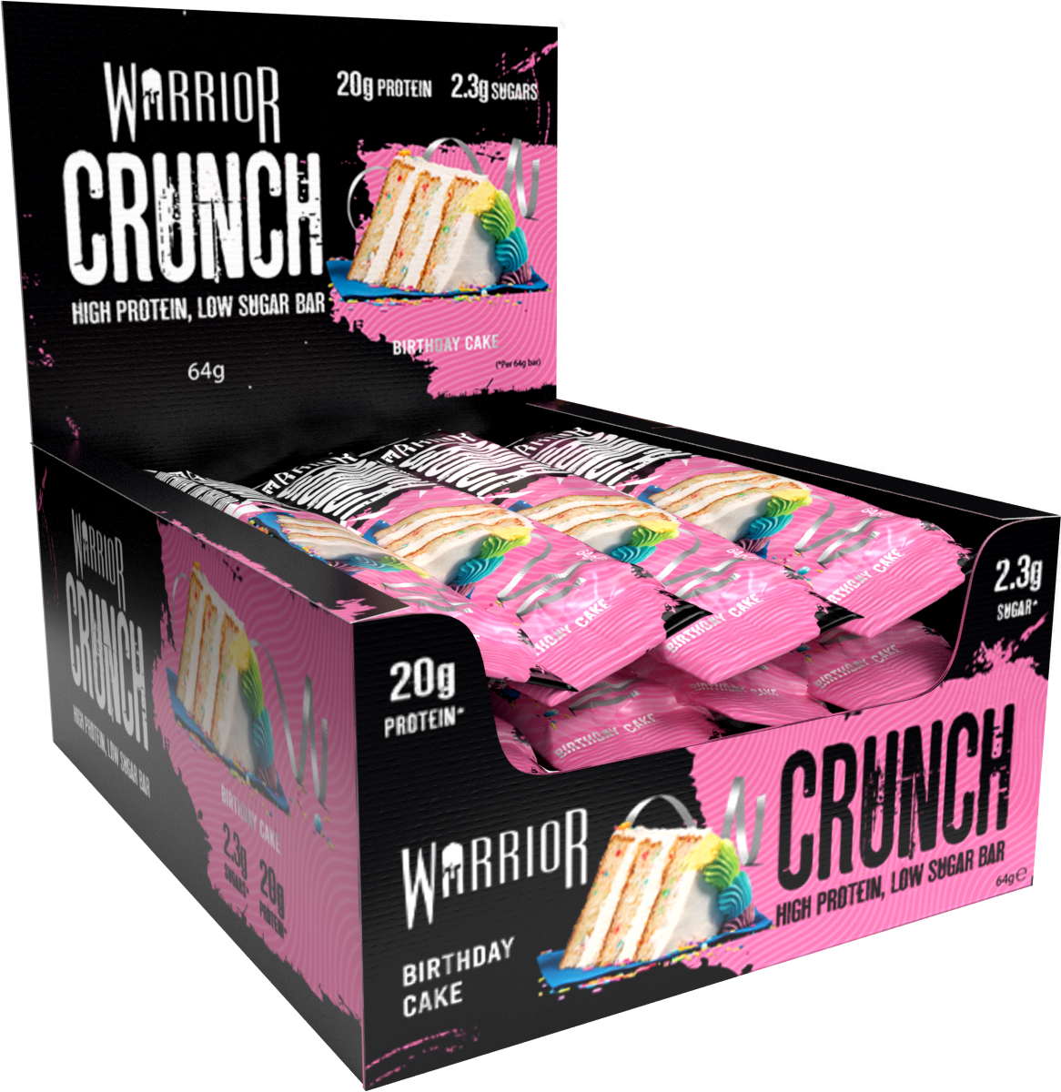 Warrior Crunch Protein Bars 12 x 64g