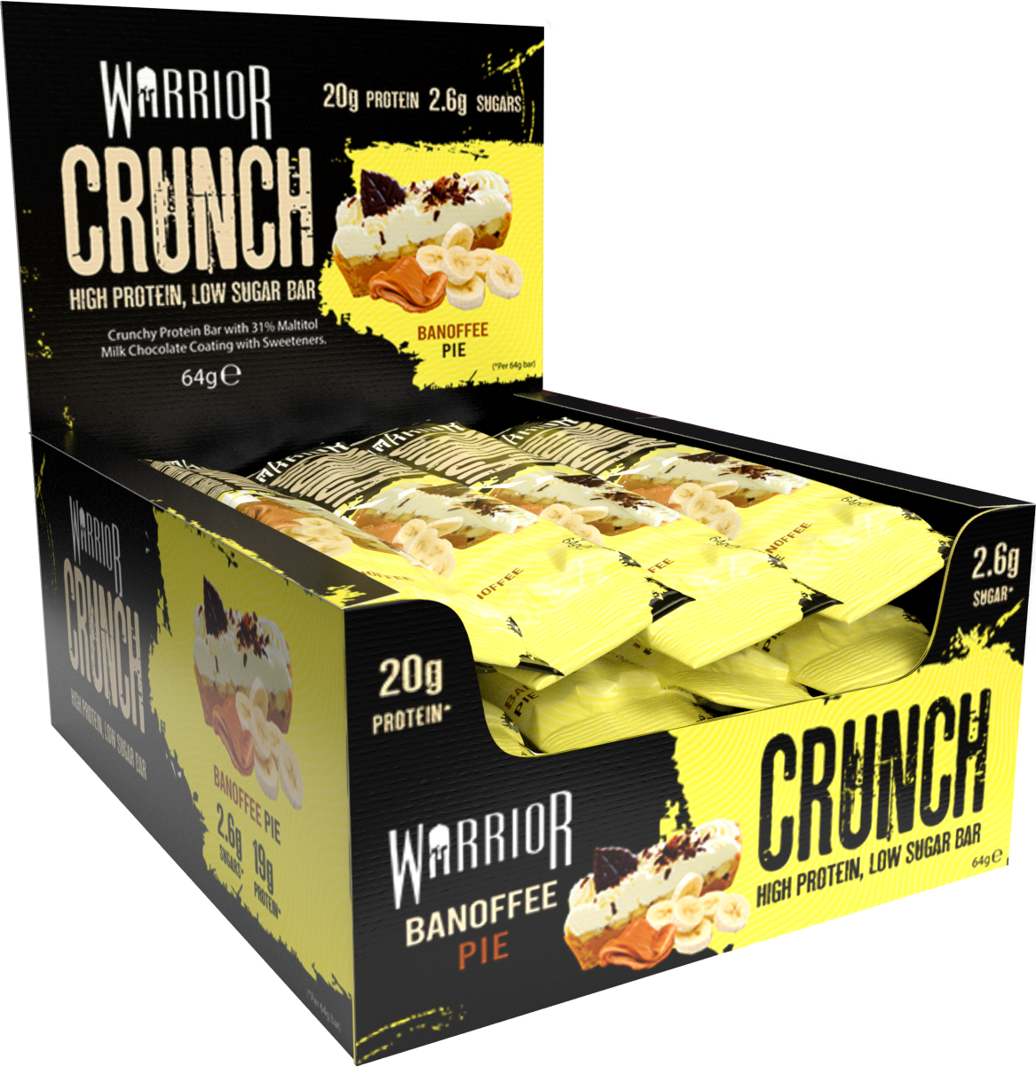 Warrior Crunch Protein Bars 12 x 64g