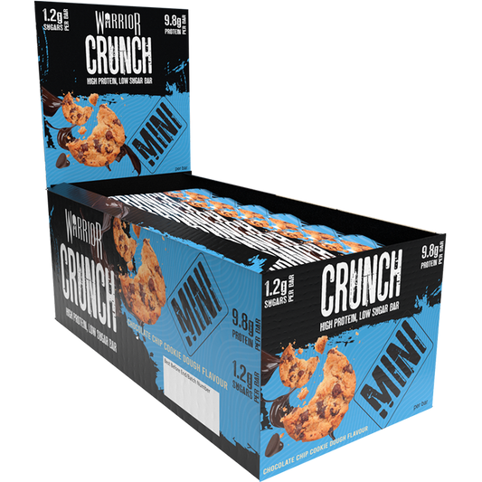 Warrior Crunch Mini 24x Protein Bars - Low Sugar, Low Carb, Low Calorie