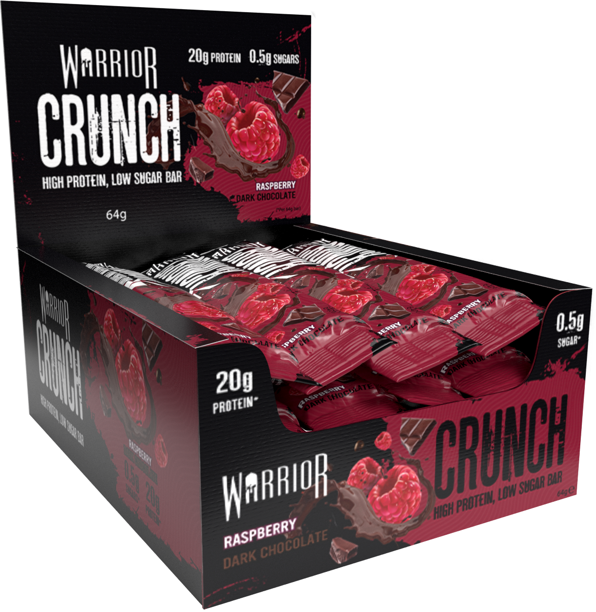 Warrior Crunch Protein Bars 12 x 64g