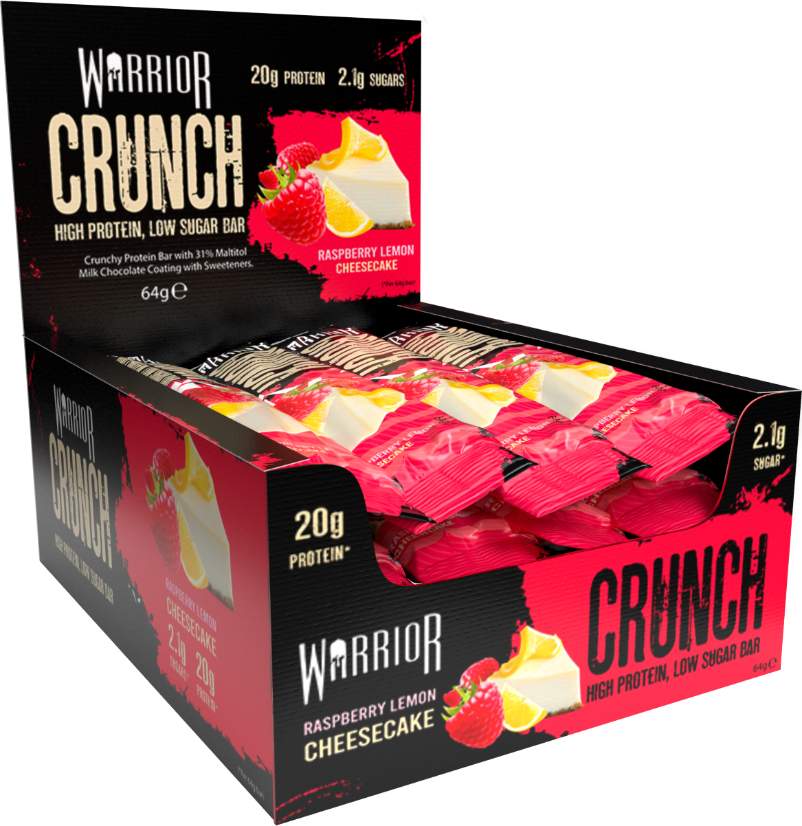 Warrior Crunch Protein Bars 12 x 64g