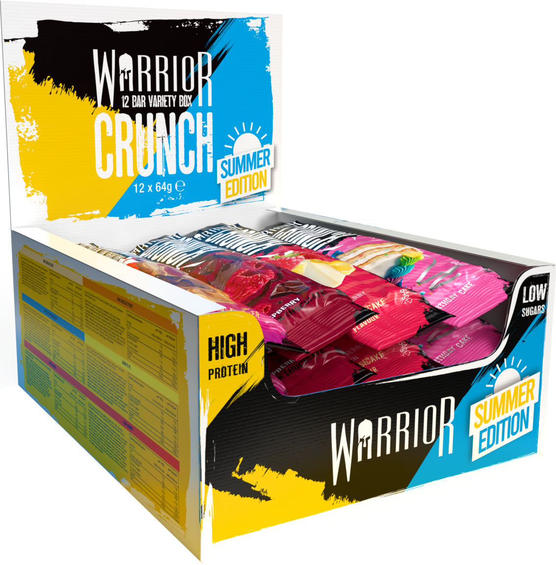 Warrior Crunch Protein Bars 12 x 64g