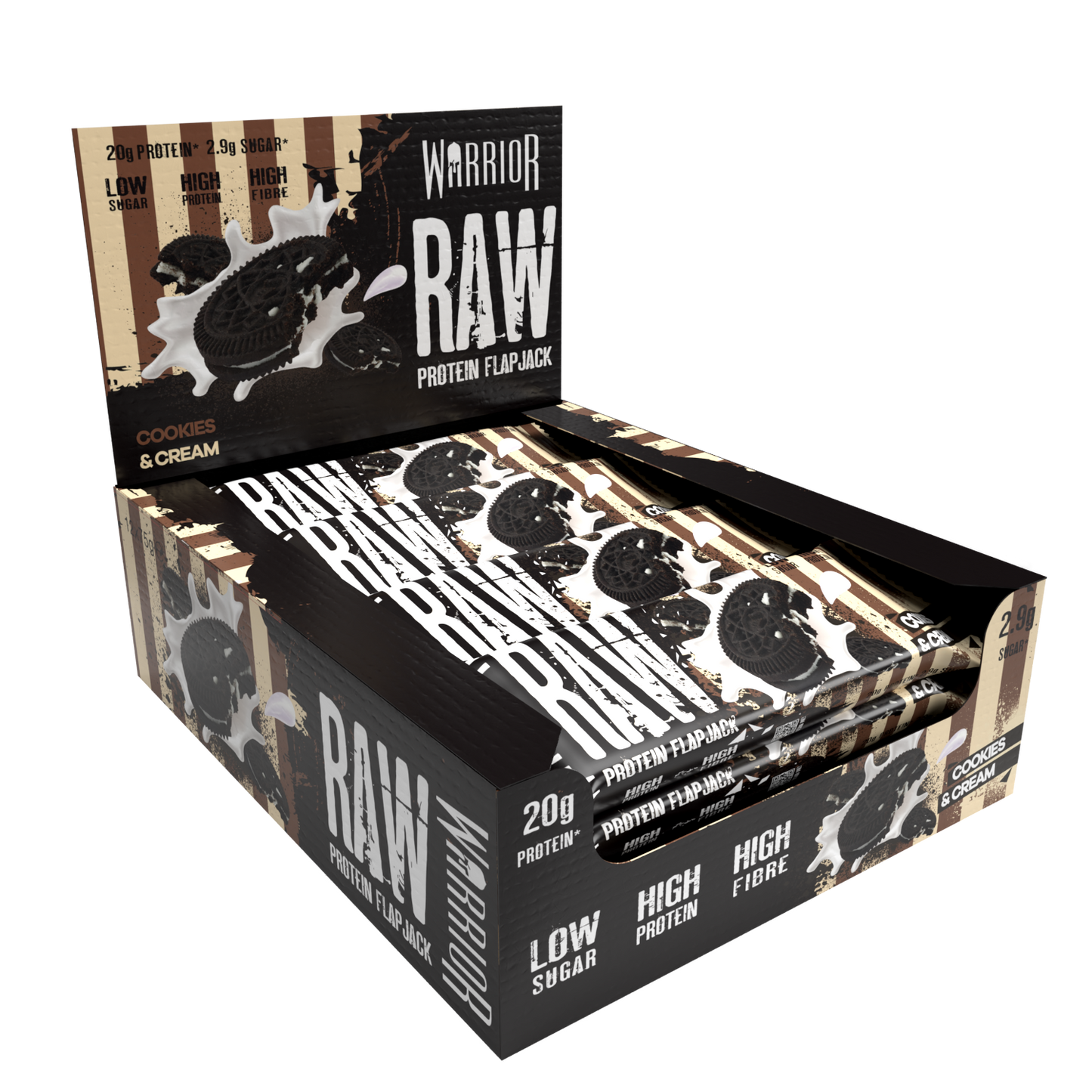 Warrior RAW Protein Flapjack - 12 Bars