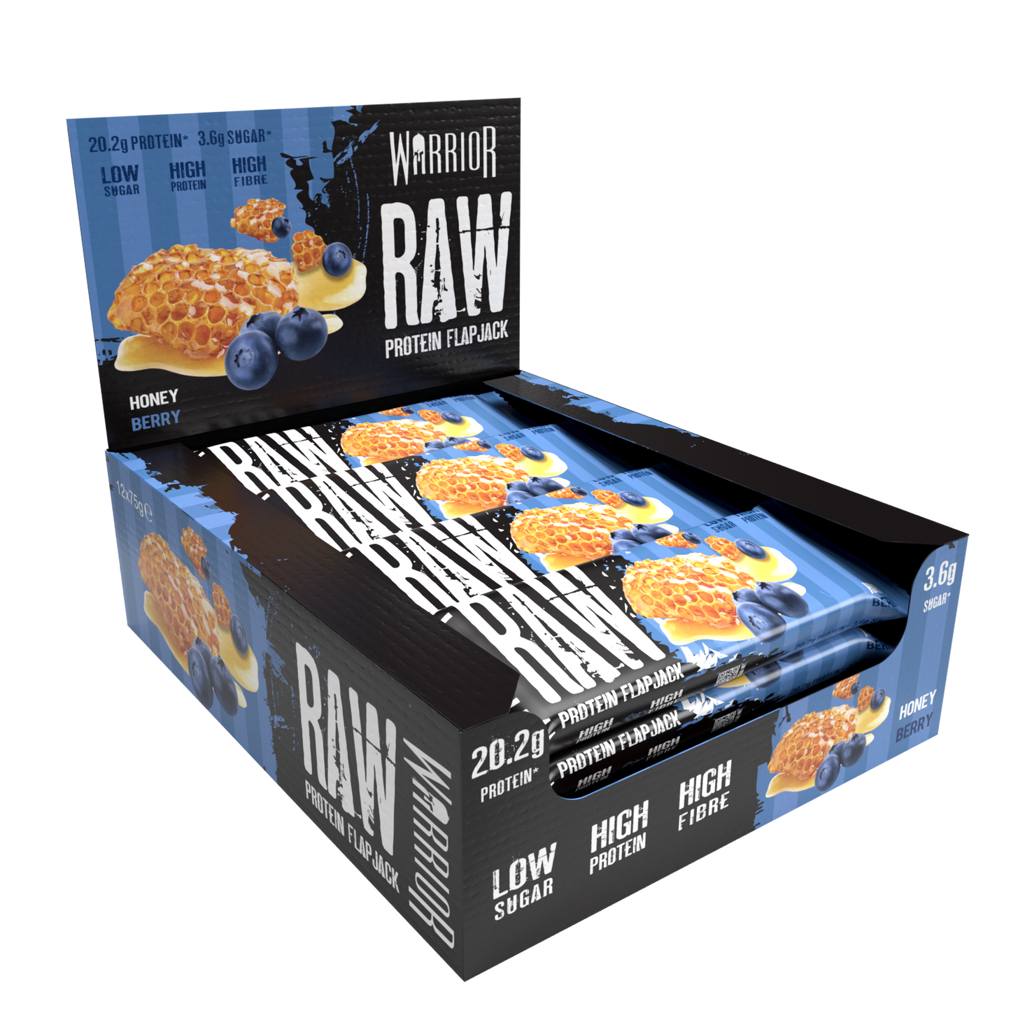 Warrior RAW Protein Flapjack - 12 Bars