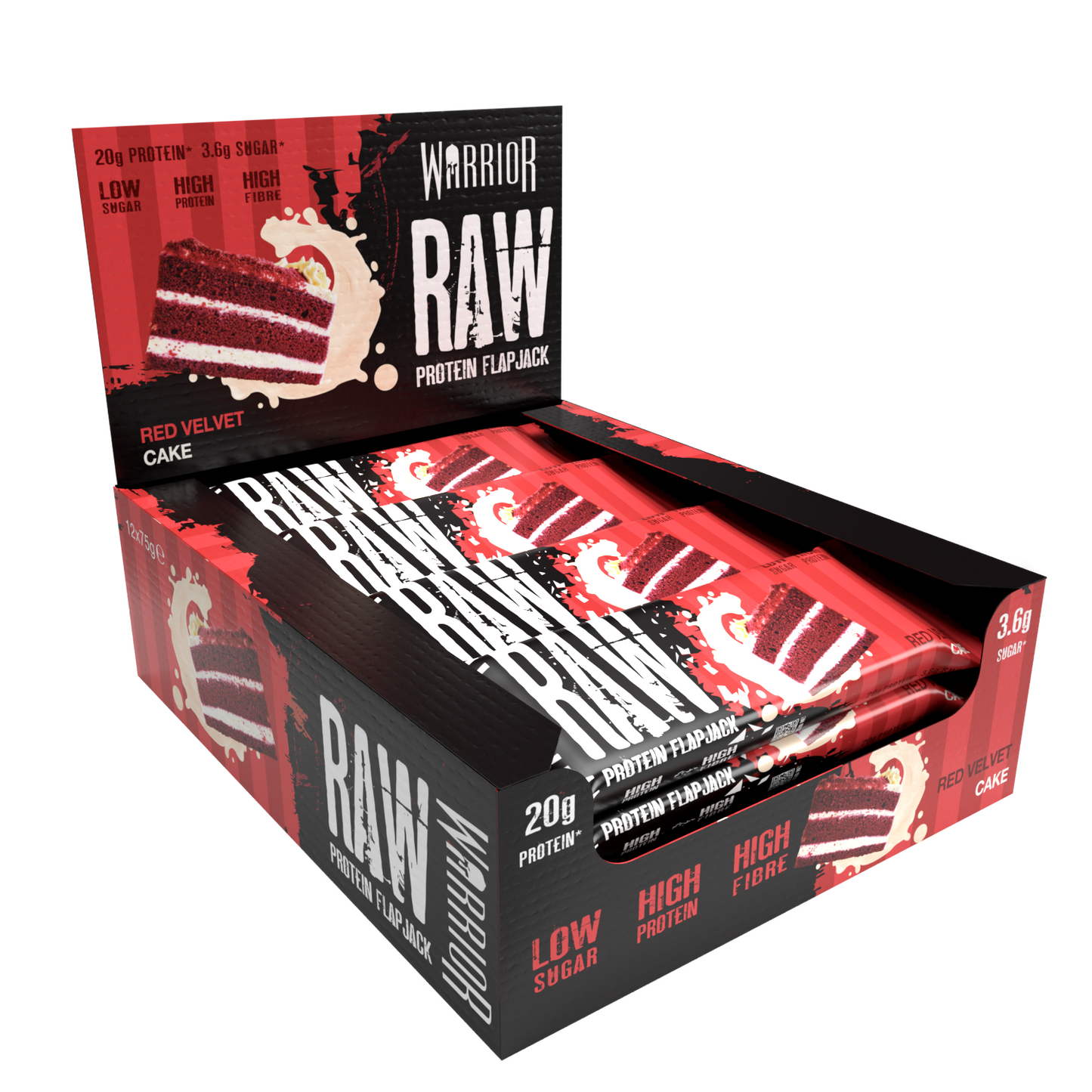 Warrior RAW Protein Flapjack - 12 Bars