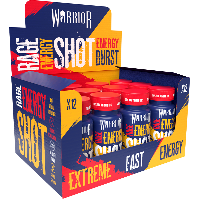 Warrior Pre-Workout Energy Shots - 12x 60ml