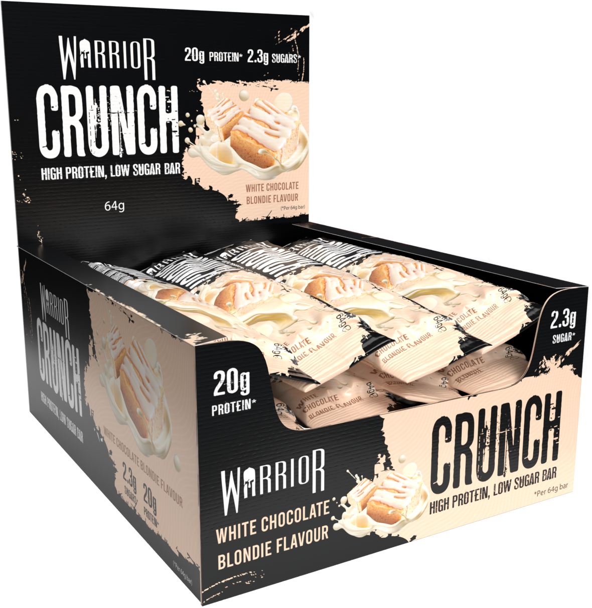 Warrior Crunch Protein Bars 12 x 64g